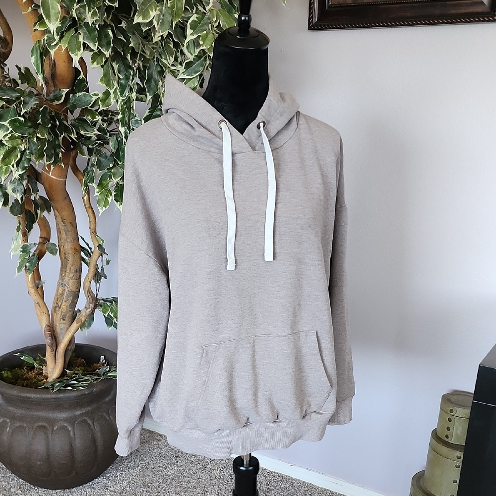 Buffalo David Bitton Cream Fleece Hoodie